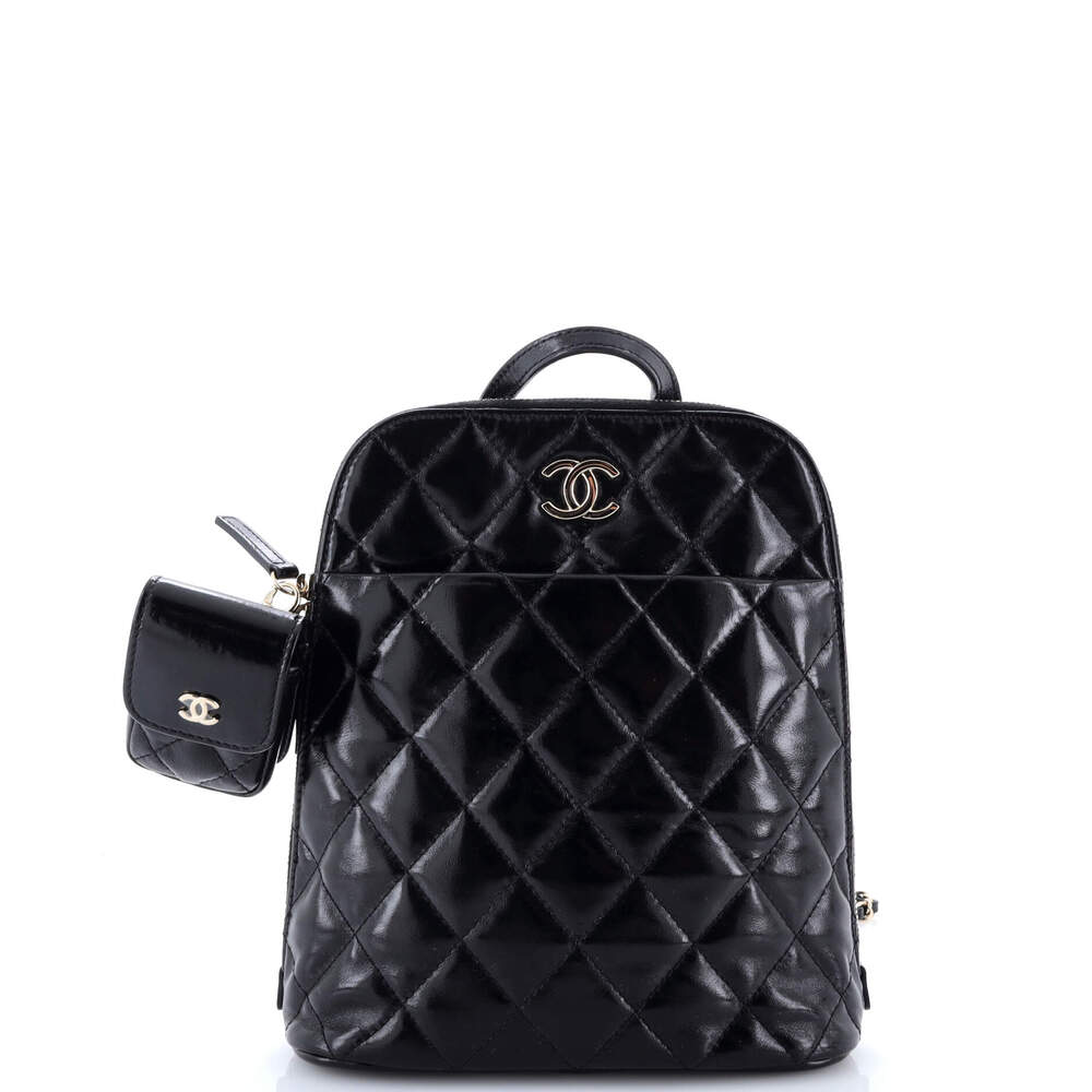 Chanel My Pocket Backpack Quilted Shiny #206276C45B